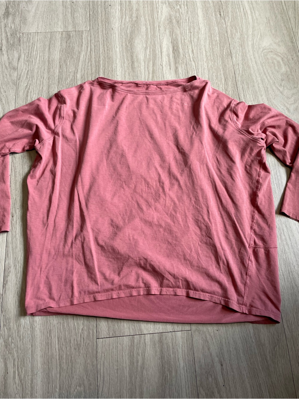 lululemon athletica Rose Pink Long-Sleeve Boatneck Top
